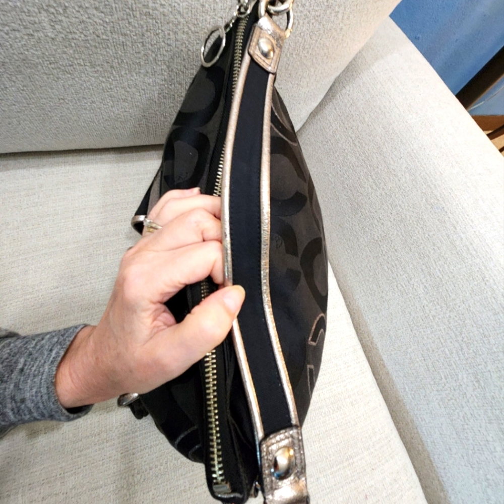 Coach Poppy Signature C's Shoulder Bag Purse c - Picture 7 of 14